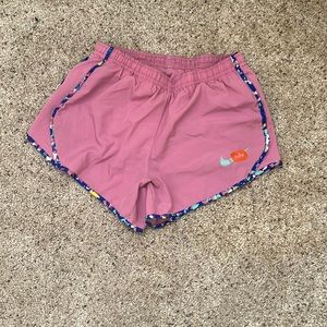 Purple Nike shorts